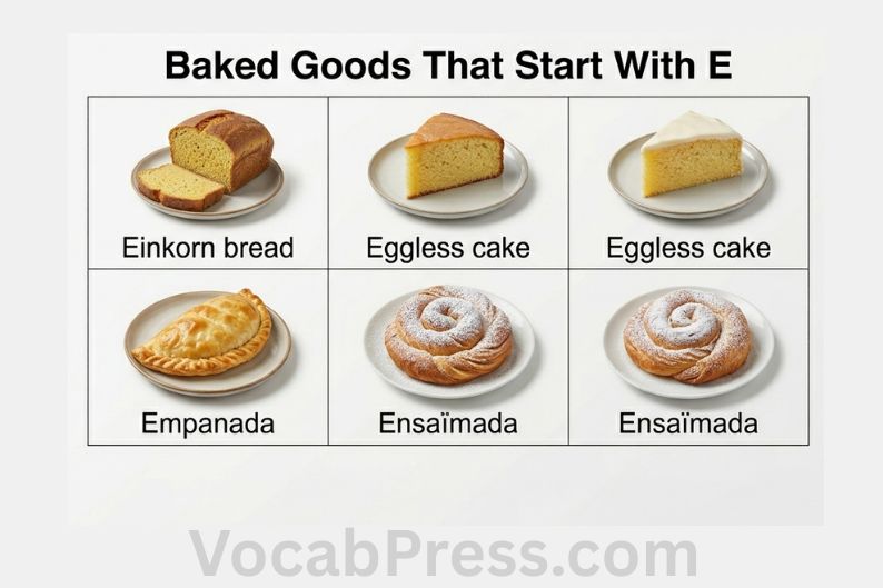 Baked Goods That Start With E