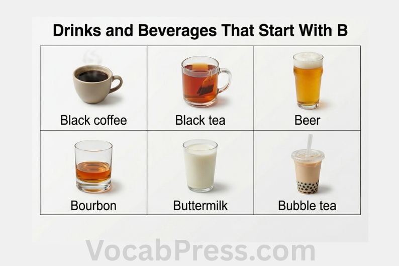 Drinks and Beverages That Start With B