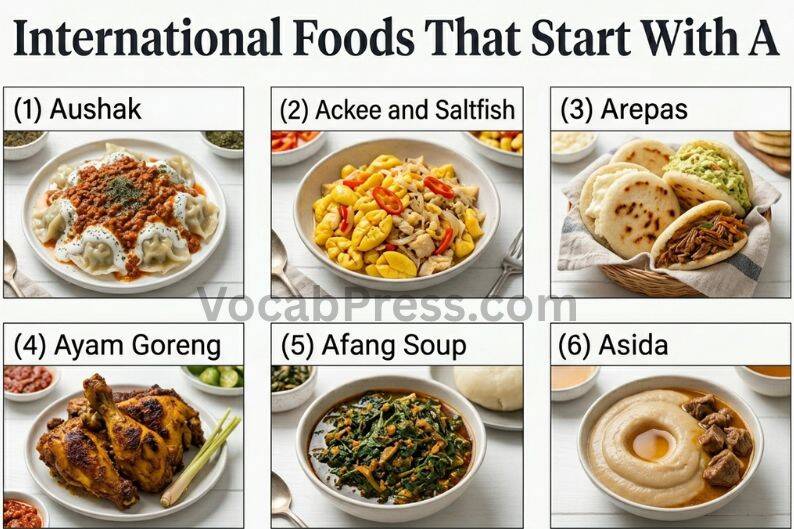 International Foods That Start With A