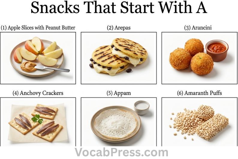 Snacks Food That Start With A