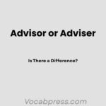 Advisor or Adviser: Is There a Difference?